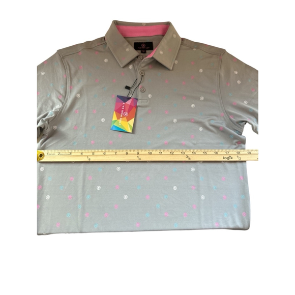 Men's Five Iron Golf Polo Shirt 5 Iron Golf Icon Golf Polo/Shirt Gray S - Picture 2 of 5